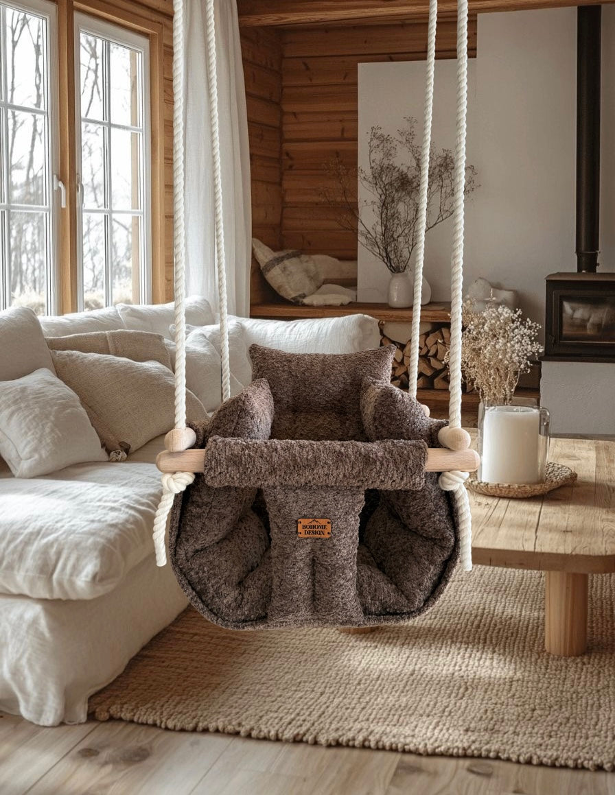 Premium Alpine Chalet Swing - Handcrafted Swing