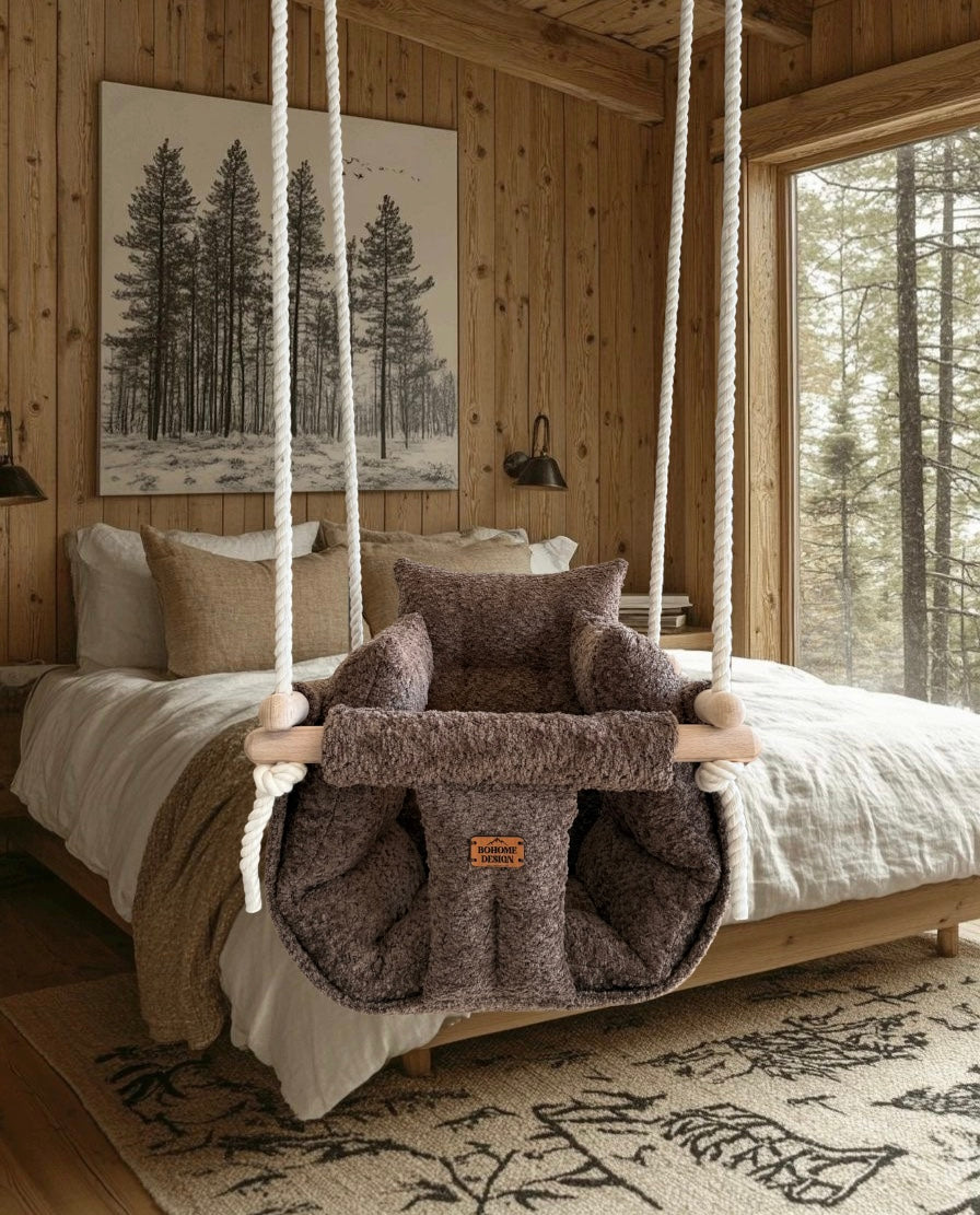 Premium Alpine Chalet Swing - Handcrafted Swing