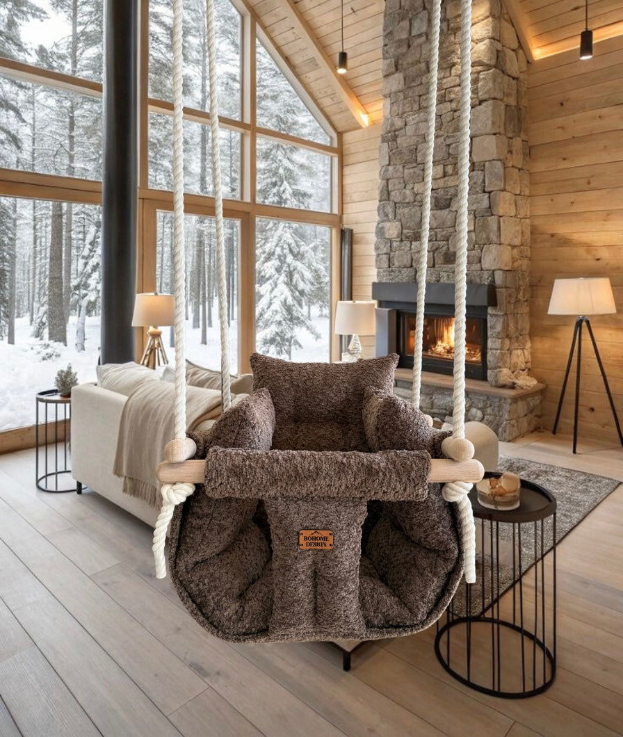 Premium Alpine Chalet Swing - Handcrafted Swing