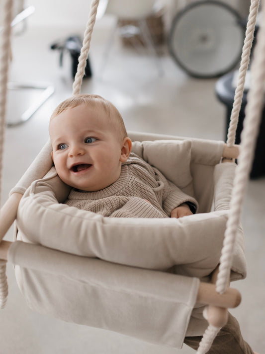 Premium Cappuccino White Swing - Handmade Swing