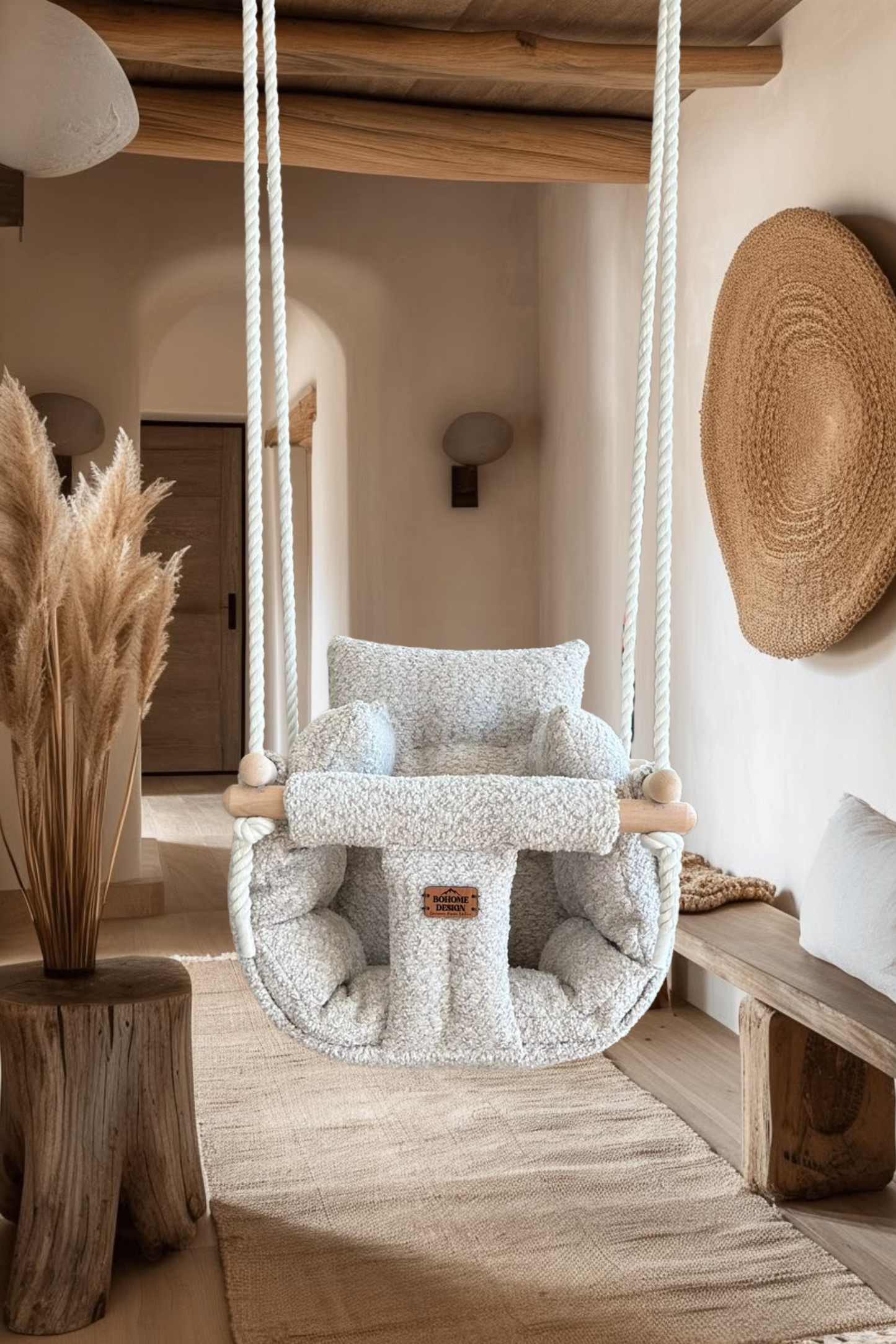 Premium Alpine Champagne Schaukel – Handgefertigte Schaukel