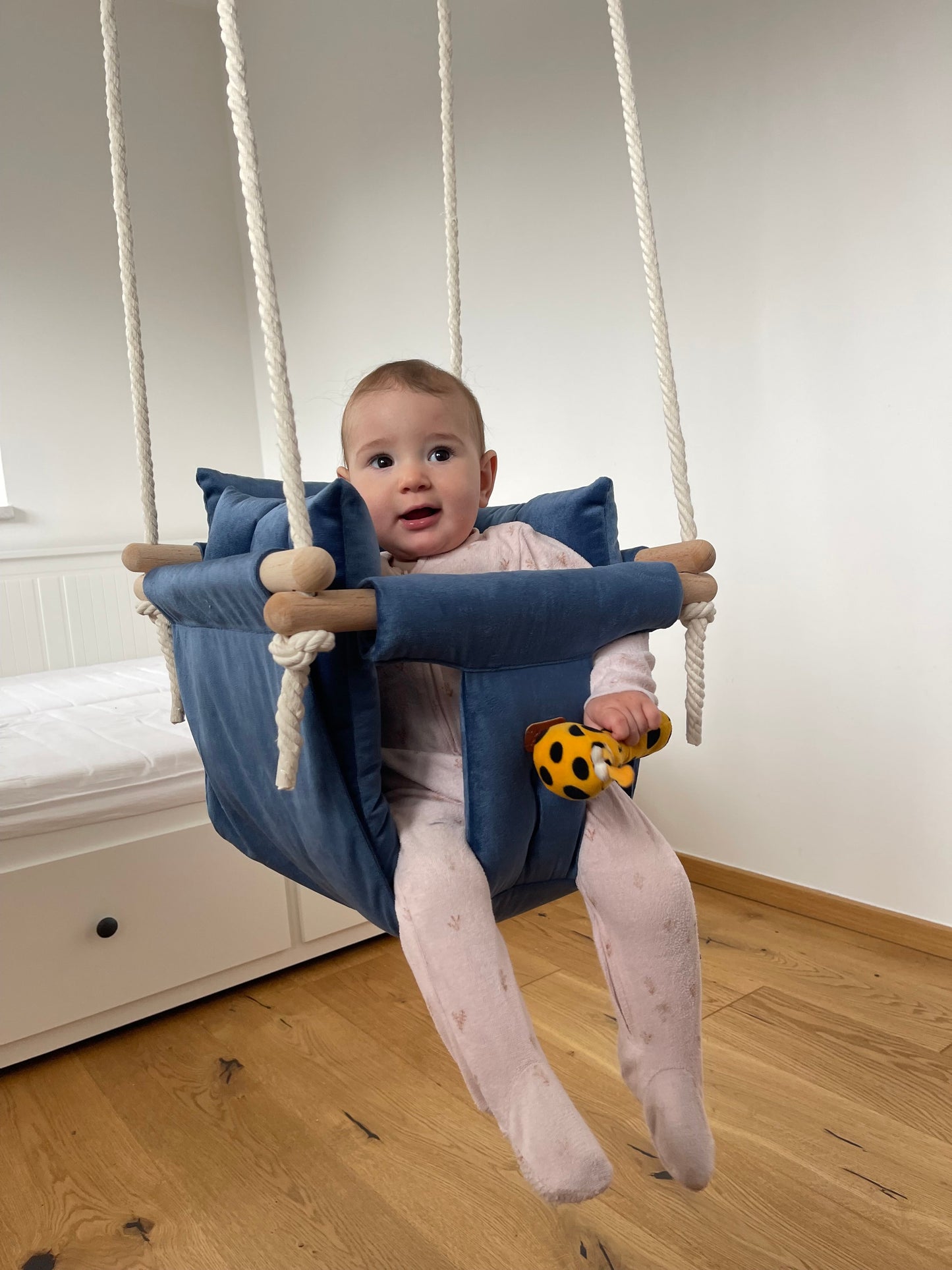Premium Ocean Blue Swing - Handcrafted Swing