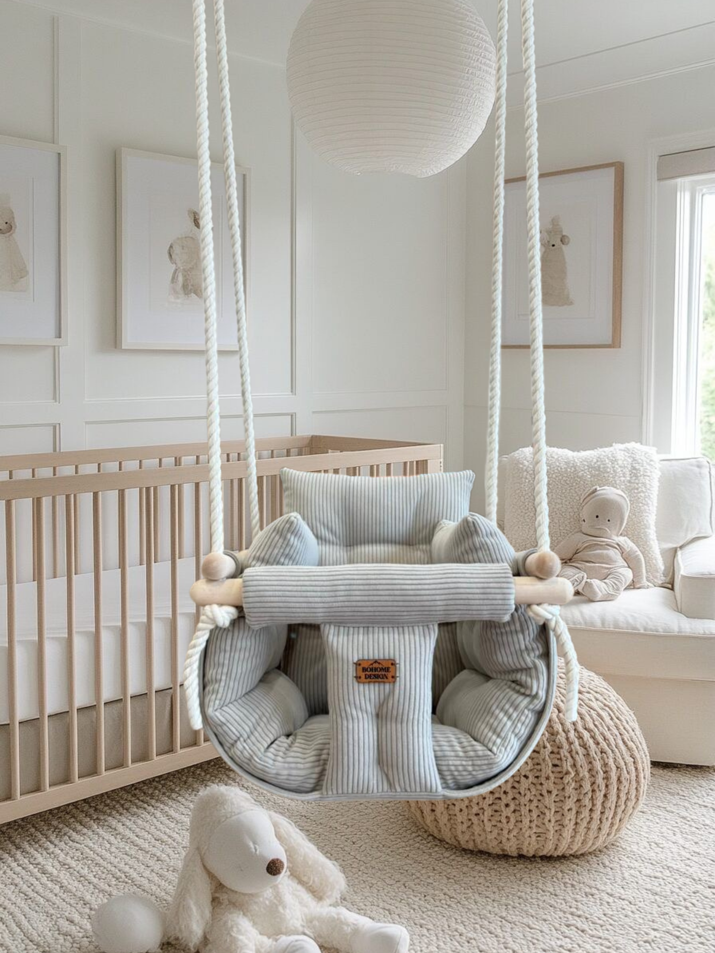 Premium Nougat Latte Schaukel- Handgefertigte Schaukel