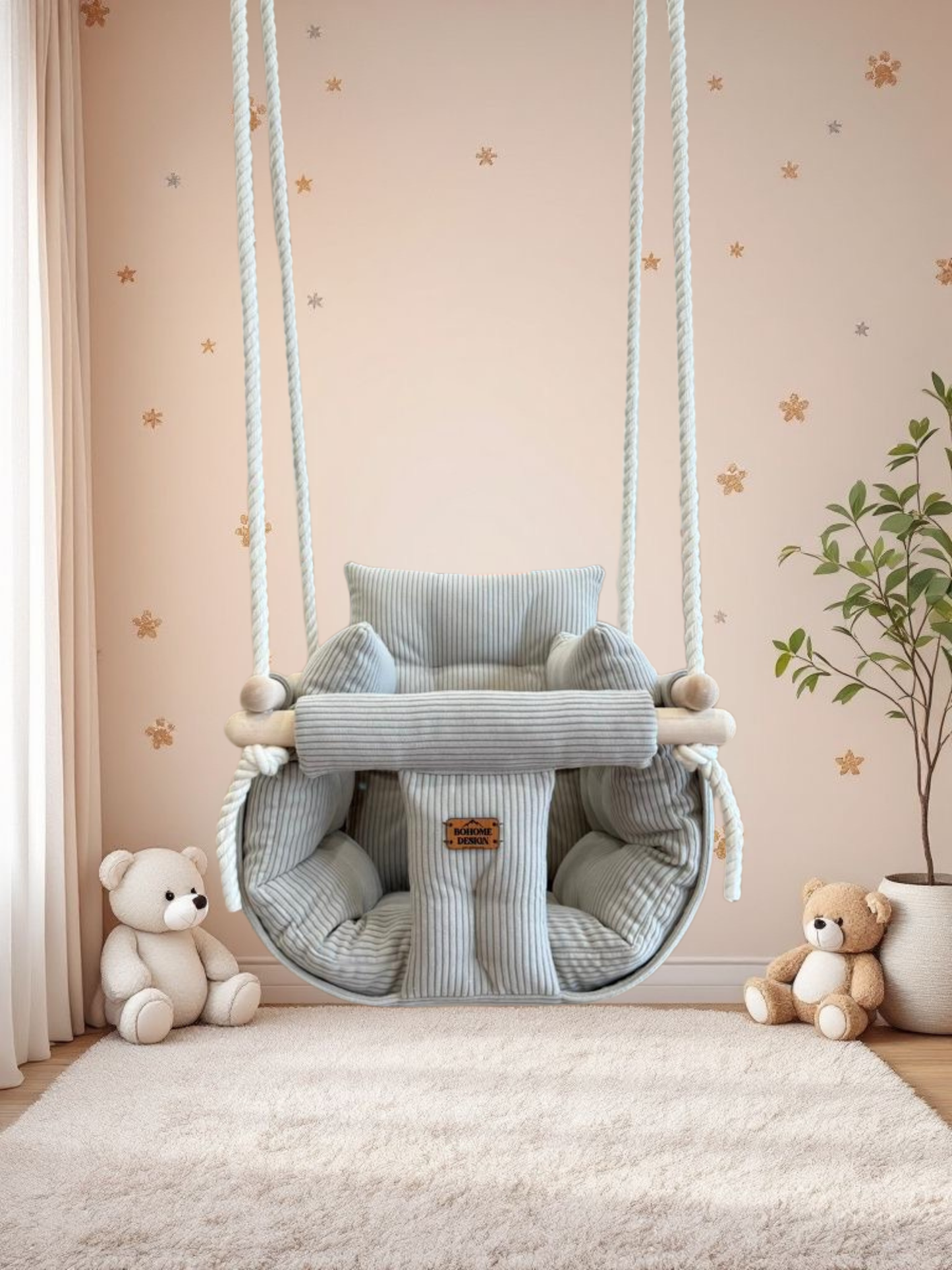 Premium Nougat Latte Schaukel- Handgefertigte Schaukel